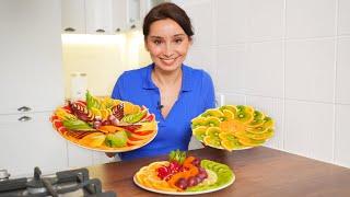 How to beautifully cut and serve fruits for the New Year 2023 and Christmas! Beautiful fruit cutting