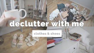 ️    Long, Chatty DECLUTTER With Me \\ Clothing & Shoes ~~ Drink Coffee With Me (2023)