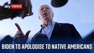 US President Joe Biden apologies to Native Americans for boarding school atrocities