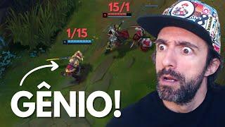 GÊNIO DO LEAGUE OF LEGENDS DESCOBRE COMO VENCER FEEDANDO, SÉRIO