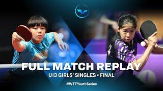 LU Yu-En (TPE) VS KIM Minseo (KOR) | U13 GS F | WTT Youth Contender Vientiane 2023