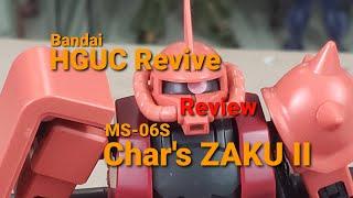 HGUC MS-06S Char's ZAKU II REVIVE StopMotion and Review | 4k