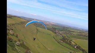 filming paragliders with an fpv drone isle of wight