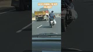 Rash driving on National highway NZB #shortsfeed #shorts #shortsviral #trending #viral