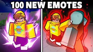 They Added 100 More NEW EMOTES To The Strongest Battlegrounds