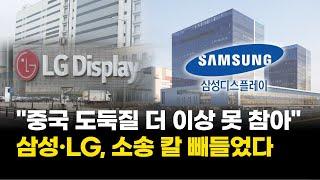 "중국 도둑질 더 이상 못 참아"…삼성·LG, 소송 칼 빼들었다