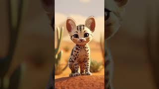 Beautifull Savannah Kittens Pixar Style! Part 2 #shorts