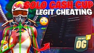 CHEATING With The BEST Fortnite CHEAT in Solo CashCup... 