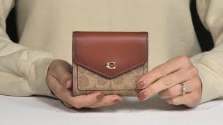 COACH Color-Block Coated Canvas Signature Wyn Small Wallet SKU: 9542660