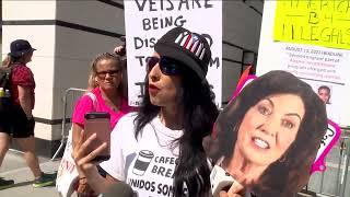 Heated protests outside Gracie mansion over migrants crisis
