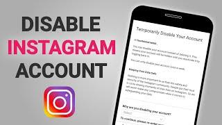 How to Disable Instagram Account Temporarily (2021)