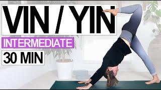 30 Min Vinyasa-Yin Fusion Yoga Class / Flow & Release (Intermediate)