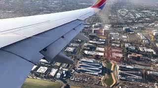 Southwest Flight 2116 Burbank to San Jose landing from the North