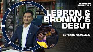 Shams Charania REVEALS LeBron & Bronny's debut together + Wemby is 'RELENTLESS' | Get Up