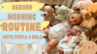 REBORN Morning Routine  Feeding & Changing Reborns  #rebornroleplay #rebornbaby #reborns