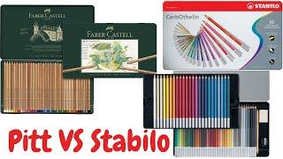 Stabilo Carbothello Pastel Pencils vs Faber Castell Pitt Pastel Pencils