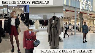 płaszcze z super składem z siecówki / przegląd Zara Stradivarius i Bershka / babskie zakupy VLOG