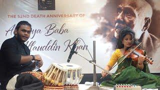 Raag Purvi part 1. KEEONA MANDAL (violin), MAINAK BISWAS (tabla)