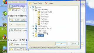 Backing Up Using Back2zip