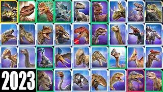 ALL DINOS FROM 2023 (JURASSIC WORLD ALIVE)