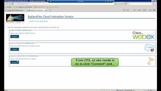 RadiantOne Cloud Federation Service (CFS) demo