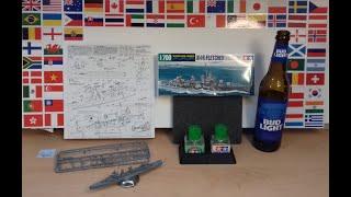 BUILDING THE TAMIYA 31902, 1/700; USS FLETCHER,DD445, WATERLINE SERIES. COMPLETE BUILD.....ALMOST.