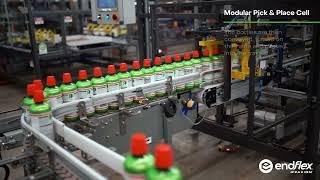 Turnkey Bottle Packaging System for Tray Forming, Tray Loading, Case Packing & Palletizing