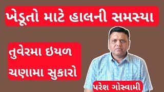 ખેડૂતોની હાલની સમસ્યા પરેશ ગોસ્વામી || Khedut Ni Hal Ni Samashya Paresh Goswami Chana Ane Tuver