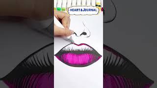 🩵#asmr #art #coloringbook #coloring #colourwithme #drawing #asmrsounds #lips #lipsticklover#lipstick