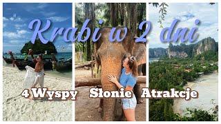 #Krabi #Aonang w 2 dni  - Zwiedzanie, Atrakcje, Wycieczki na 4 Wyspy, Słonie, Railay Beach