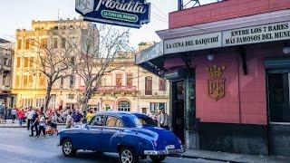 El Floridita Bar, a historic cocktail bar in Havana, Cuba