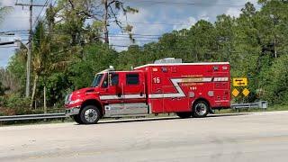 Palm Beach County Fire Rescue Rescue 16 Responding