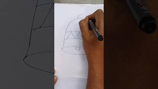 how to draw a bell || easy drawing for beginners  #shorts #youtubeshorts #drawing