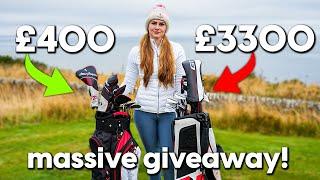 +2 golfer plays with BARGAIN golf clubs... Can she break par?