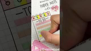 Use this paper note ideas to make your bullet journal more exciting! #shorts