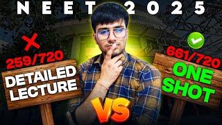 How to use One shot efficiently||Neet 2025|| Neet 2026|| One shot vs detailed lecture