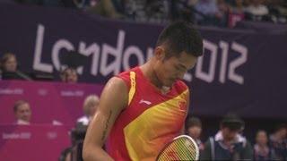 Lin Dan (CHN) v Scott Evans (IRL) - Badminton Singles Group P | London 2012 Olympics