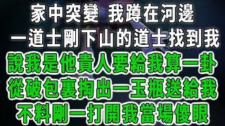 家中突變 我蹲在河邊，一道士剛下山的道士找到我，說我是他的貴人要給我算一卦，從破包裏掏出一玉瓶送給我，不料剛一打開我當場傻眼 #荷上清風 #爽文