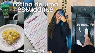 rotina de uma estudante *ensino médio*