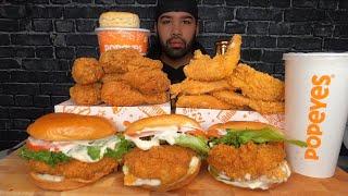 (ASMR NO TALKING) POPEYES MUKBANG