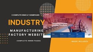 Industry, Manufacturing, Factory, Construction Company Website | 7 Home + 3 Demo | Amwerk WP Theme