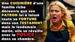 Une CUISINIÈRE d'une famille riche découvre que son PATRON lui a laissé toute sa FORTUNE dans son...