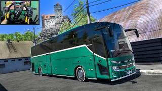 Smooth Bus Ride with Temsa Maraton in Romania!  | Euro Truck Simulator 2 - Moza R21 Setup