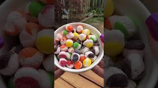 NEW Original Skittles POP’d Freeze Dried Candy!  #shorts #satisfyingvideo #asmr #candy