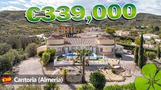 HOUSE TOUR SPAIN | Villa with pool and 2 guest annexes in Cantoria @ €339,000