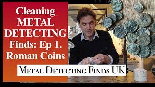 How to clean Roman Coins (well, how I do it!) Metal Detecting UK 2022