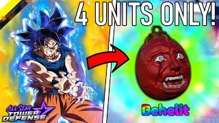 Beating Berserker Raid Ft. 7 Star Goku | 4 Units Gameplay | All Star Tower Defense Roblox