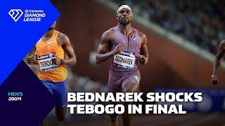 Kenny Bednarek STUNS Letsile Tebogo in 200m final in Brussels - Wanda Diamond League 2024