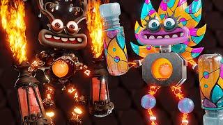 Epic Wubbox Fire Oasis & Fire Haven Duet | 3D Animation | My Singing Monsters