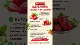  Полезно  Клубника польза для организма  Какие витамины в ягоде? "Знаю и Делаю" 02.05.2023